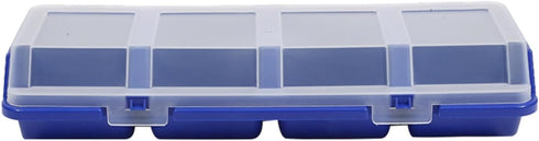 ShanLily 1Pc Small Parts Storage Organizer With Lid Stackable Nail Screw Container Divider Garage Craft Tools Hardware