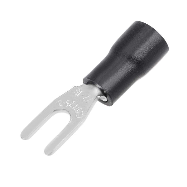 uxcell 200Pcs SV1.25-3.2 Insulated Fork Spade U-Type Wire Connectors, Electrical Crimp Terminals