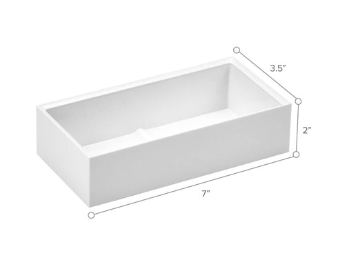 Bostitch Office Konnect Wide Desk Organizer Accessory Tray, White, Stacks for Desktop Storage