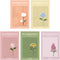 Monolike The Flower Sticky-It, 5p Set, Self-Adhesive Memo Pad, 50 Sheets