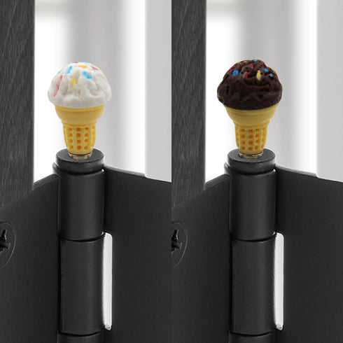 Set 6 Ice Cream Hinge Heads of - Magnetic Hinge Head Home Decoration - Door Hinge Heads Decorative Topper