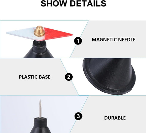 ULTECHNOVO Wing-Shaped Magnetic Needle Science Teaching Aid with Stand for Electromagnetic Induction Demonstration