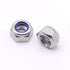 M10-1.5 Nylon Insert Hex Lock Nuts, 10 pcs, 304 Stainless Steel 18-8 Locknut, Bright Finish, DIN985