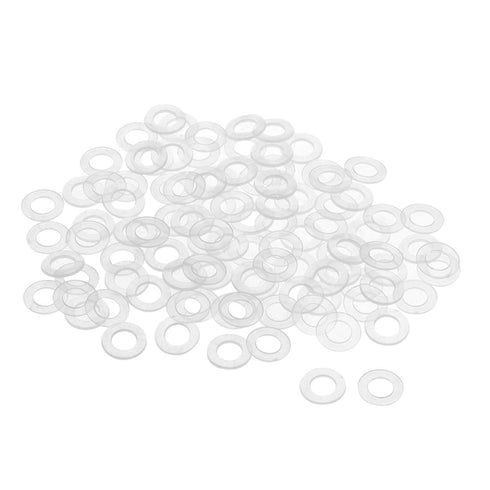 uxcell Nylon Flat Washers M6, 11mm OD, 6mm ID, 0.8mm Thickness Sealing Gasket for Faucet Pipe Water Hose, Pack of 200