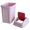 Teyyvn 7 Liter / 1.8 Gallon Plastic Trash Can with Swing Lid (Pink)
