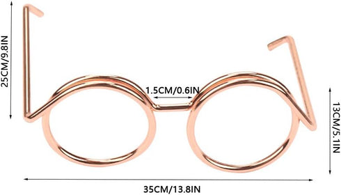 Valentine's Day Carnival Stationery Clip, Plastic Coated Paper Clip, Eyeglass Shape Design for DIY
