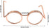 Valentine's Day Carnival Stationery Clip, Plastic Coated Paper Clip, Eyeglass Shape Design for DIY