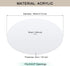 7.5" 3/8" 8-8.5" Round Lampshade Diffuser, Diameter with Center Hole Diffuser Lamp Shade for Drum Style Lampshades