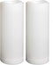 2 Pack Outdoor Waterproof Flameless LED Pillar Candles, 3"x8" Battery Operated Plastic Decorative Electric Candle