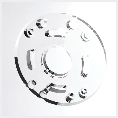 1 DNP613 DWP611,DCW600B PC Clear Round Sub Base Replaces Compatible with Compact Routers,Durable Router Base Plate