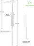 1 Pack Gallon Pump Dispenser with Lock-Down System, 30ml Liquid Release for Industrial and Health Care Use