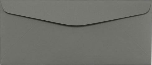 LUXPaper #10 Commercial Flap Business Envelopes | 4 1/8" x 9 1/2" | Smoke Gray | 80lb. Text | 50 Qty