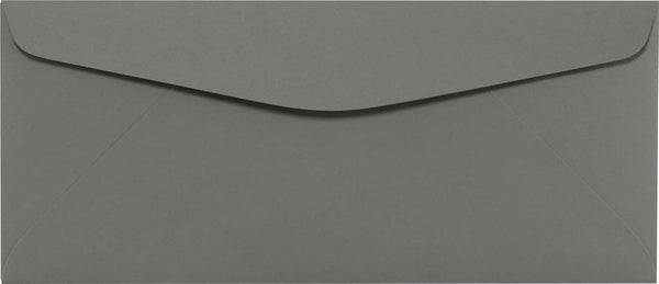 LUXPaper #10 Commercial Flap Business Envelopes | 4 1/8" x 9 1/2" | Smoke Gray | 80lb. Text | 50 Qty
