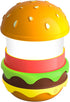 YUEHISY Cute Hamburger Shaped Bedside Lamp, BT Speaker White Noise Machine with 8