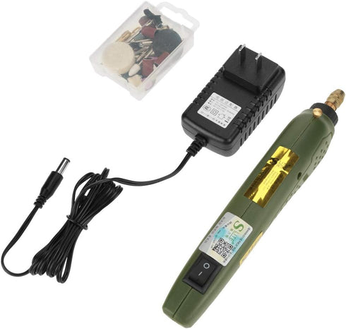 WALFRONT Mini Electric Drill Grinder Tool Set, Multifunctional Variable Speed Rotary Kit for Carving, Polishing,