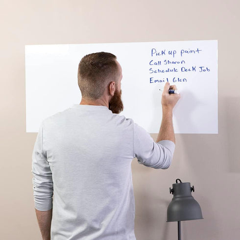 Magnetic Whiteboard Contact Paper - Adhesive Dry Erase Board for Magnet, Peel and Stick Wall Decal for Kids Classroom,