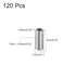uxcell 120Pcs Hex Socket Grub Screw, M2.5x6mm 304 Stainless Steel Head Socket Set Screws Flat Point Grub Bolt for Door Handles, Light Fixture Repair