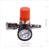 Air Compressor Pressure Regulator with Dial Indicator, 0-175 PSI Air Gauge for Air Tools and Compressor (four-way valve)