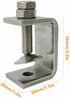 0-25Mm Mini Stainless Steel C Clamps for Mounting, 4Pcs Heavy Duty Woodworking U Clamp Set Tiger Clamp Tools with Stable Wide Jaw Opening & Protective Pads for Welding/Carpenter (15-45MM*2Pcs)