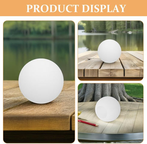7-Inch Cabilock Globe Lamp Cover Diameter White Plastic Dome Light Replacement for Floor and Hanging Lamps Compatible
