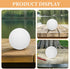 7-Inch Cabilock Globe Lamp Cover Diameter White Plastic Dome Light Replacement for Floor and Hanging Lamps Compatible