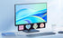 Yocoolfun Mount,18" Black Monitor Memo Board Top Monitor Sticky Note Holder,Sticky Boards,Message Board for Computer