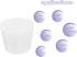 MECCANIXITY Silicone Rubber Tapered Plug, 36mm to 46mm Solid Test Tubes Bungs, Pack of 6