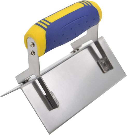 Drywall Corner Tool, 6" X 2.5" External Corner Trowel, Professional Stainless Steel Sheetrock Tool with Comfort Grip
