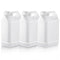 3 Pcs 1 Gallon Plastic Jug with Lids, Square Empty Storage Containers for Water, Sauces, Soaps, Detergents, Liquids