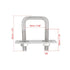 uxcell Square u-Bolts 2Pcs 1"(25mm) Inner Width, M6 304 Stainless Steel U Bolt with Nuts for Boat Trailer