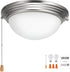 750lm 3000K 2 Bulbs, VEVOR Ceiling Fan Light Kit, Fan Light Kit with Pull Chain, LED Modern Replacement Fixture