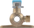 SharkBite 1/2 Inch Crimp Ball Valve with Mounting Tabs and Drain, Brass Plumbing Fitting for PEX Pipe