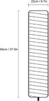 Fockety 94cm 37 Inch Bulb ZVQNA5HWIP Rice Paper Floor Lamp Shade, Paper Floor Lampshade Light Accessories Paper Lamps