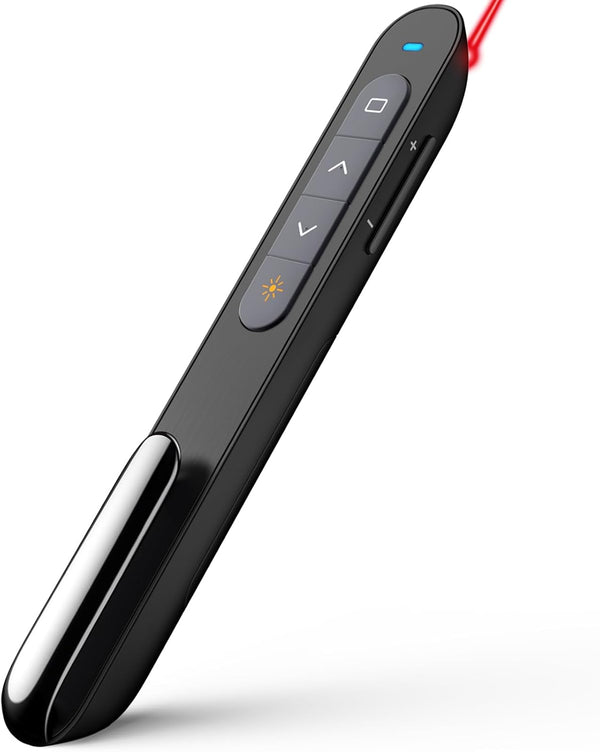 Norwii Bluetooth Presentation Clicker for PowerPoint, Wireless Presenter, Presentation Remote with Pointer, Slide