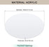 7.5" 8-8.5" Lampshade Diffuser, Diameter Round Diffuser Lamp Shade for Drum Style Lampshades Pendants Softening Light