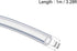 uxcell Silicone Tubing, 3/16" ID x 5/16" OD, 3.3ft Clear Silicone Rubber Tube for Pump Transfer