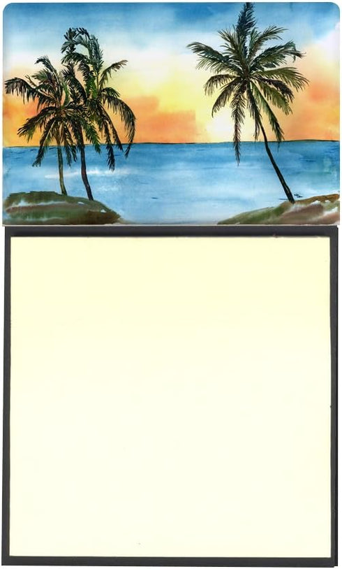 Caroline's Treasures 8551SN Palm Tree Refillable Sticky Note Holder or Postit Note Dispenser, 3.25 by 5.5", Multicolor