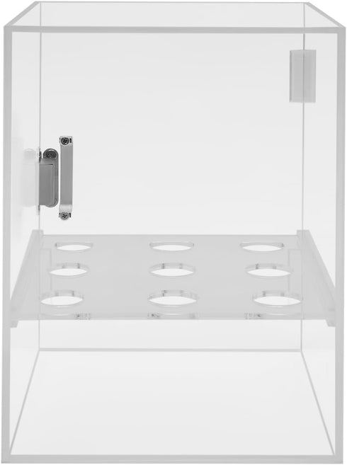 Mlonausz Ice Cream Cone Display/Storage Case Cabinet Acrylic Waffle Cone Holder 9 Holes