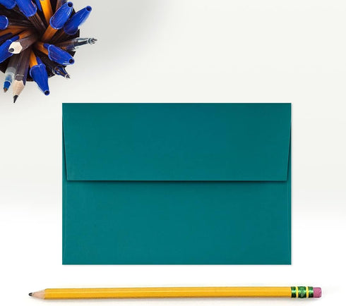 Envelopes Store 4 Bar A1 Invitation Envelopes | Peel & Press | 3 5/8" x 5 1/8" | Teal | 80lb. Text | 50 Qty