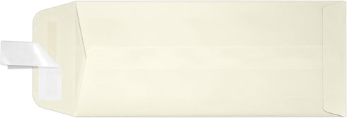 LUXPaper #10 Policy Business Envelopes, Peel & Press, 4 1/8" x 9 1/2", Natural Linen, 80lb. Text, 50 Qty