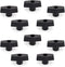 POWERTEC 1/4"-20 T Knobs 10 Pack - Clamping Knobs with Steel Insert for T Track Accessories