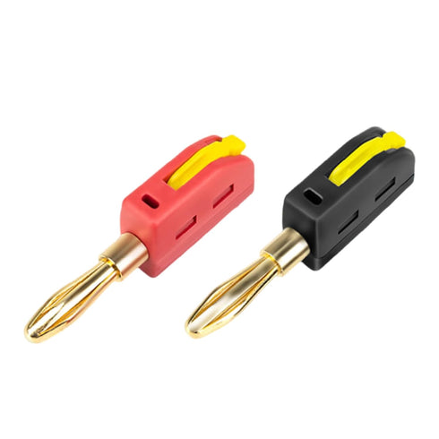 Obotsnoi 32A 4mm Quick Connection Banana Plug for High Current Applications with Antioxidation Materials Optimally