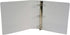 School Smart Polypropylene Round Ring View Binder, 2 Inches, White