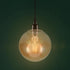 5.11 Inch Luxshiny Globe Glass Lamp Shade Clear Replacement for Pendant Light Fixtures Decorative Round Lampshade