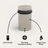 MEGA HANDLES Silver Floor Door Stopper, Wall Protector with Mounting Hardware Included, Satin Nickel - 2 Inch