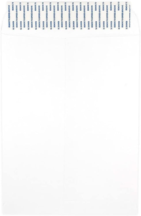 JAM PAPER 9 x 12 Open End Commercial Envelopes with Peel and Seal Closure - White - 50/Pack