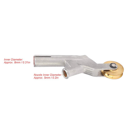 Hot Air Welding Weld Nozzle with Rollers, Stainless Steel Alloy Speed Welding Nozzles Replacement