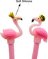 Maydahui 28PCS Cute Crown Flamingo Shaped Rollerball Pens Black Gel Ink for Office School Home