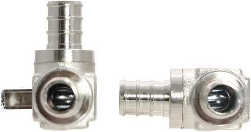 1/2 Inch Pex Mini Shut Off Angle Ball Valve - Full Port, 1/4-Turn, Brass, 1 Piece