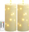 Sasigeiaa Waterproof Outdoor Candles with Timer & Remote - Battery Operated LED